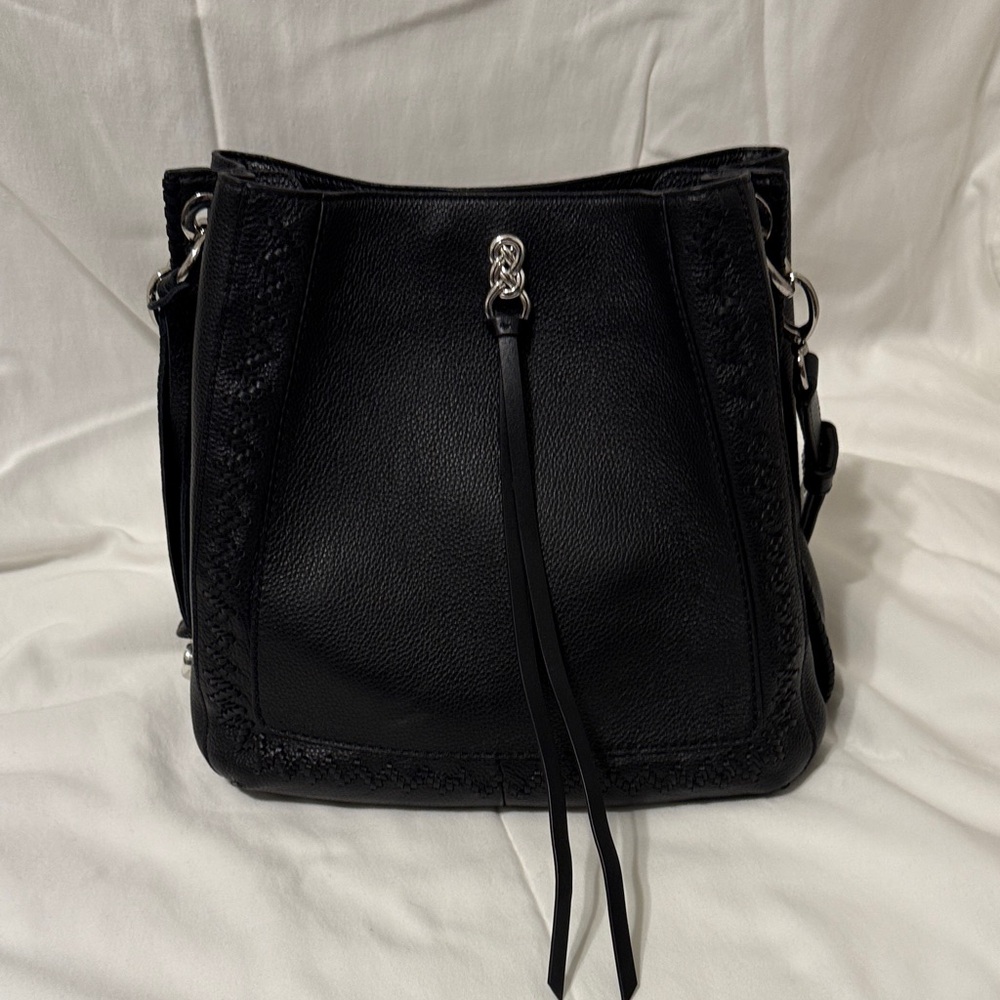 Brighton Black Georgia Convertible Hobo